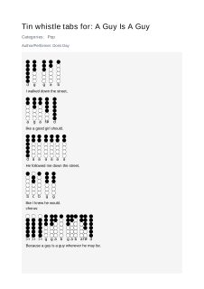 A Guy Is A Guy — tin whistle tab