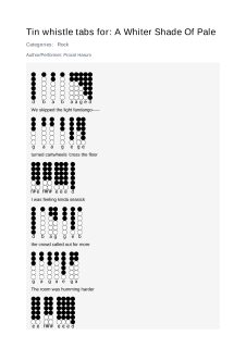 A Whiter Shade Of  Pale — tin whistle tab