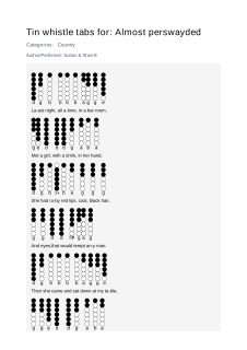 Almost perswayded — tin whistle tab