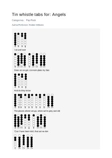Angels — tin whistle tab