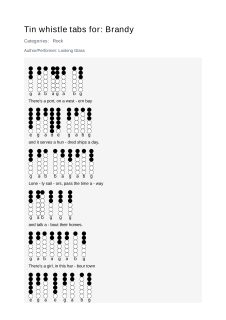 Brandy — tin whistle tab