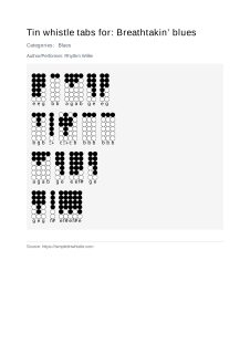 Breathtakin’ blues — tin whistle tab