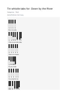 Down by the River — tin whistle tab