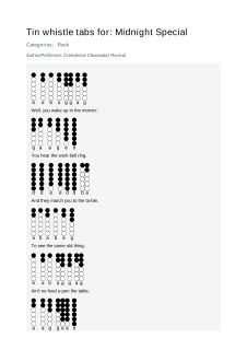 Midnight Special — tin whistle tab