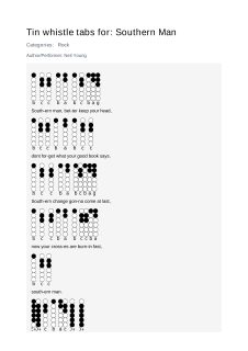 Southern Man — tin whistle tab