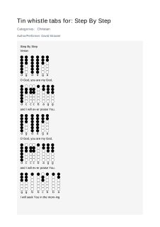 Step By Step — tin whistle tab