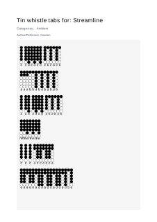 Streamline — tin whistle tab
