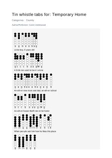 Temporary Home — tin whistle tab