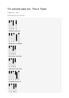 The A Team — tin whistle tab