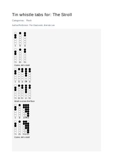 The Stroll — tin whistle tab