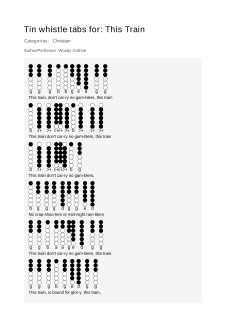 This Train — tin whistle tab