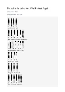 We’ll Meet Again — tin whistle tab