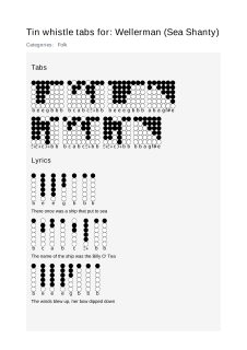 Wellerman (Sea Shanty) — tin whistle tab